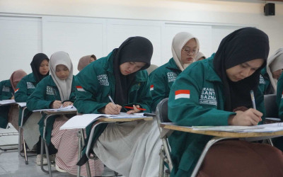 POTRET KEGIATAN PERSIAPAN MASUK PTN PROGRAM BEASISWA SANTRI BAZNAS